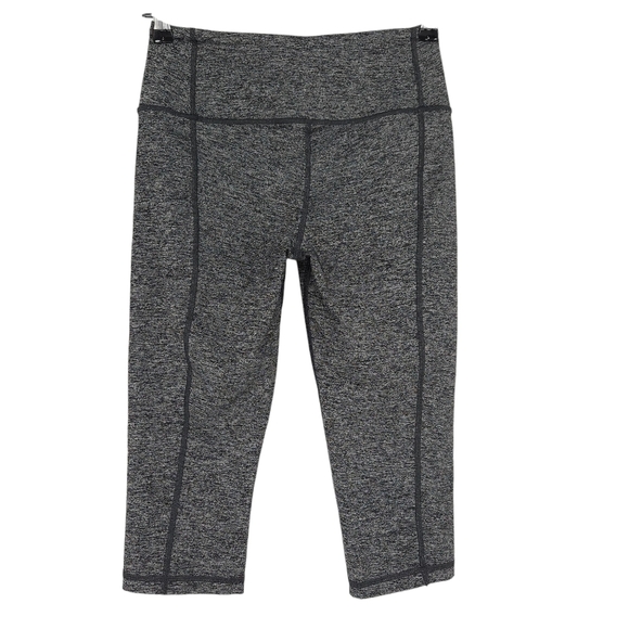Victorias Secret Sport Cropped Leggings Heather Gray Mid Rise Workout Yoga Small - Picture 2 of 4